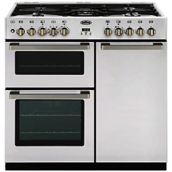 Belling DB4 Deluxe 90DFT MF Dual Fuel Range Cooker, White